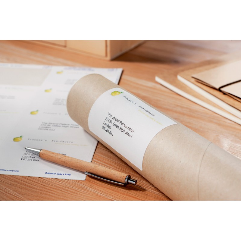 Avery Printable, Customisable Parcel Shipping Address Labels, Inkjet Printers, 6