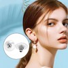 100 Pcs Clear Earring Backs, Plastic Earring Back, Arring Back