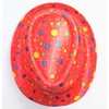 KarnevalsTeufel Trilby Party Hat Disco Hat Summer Hat Red with