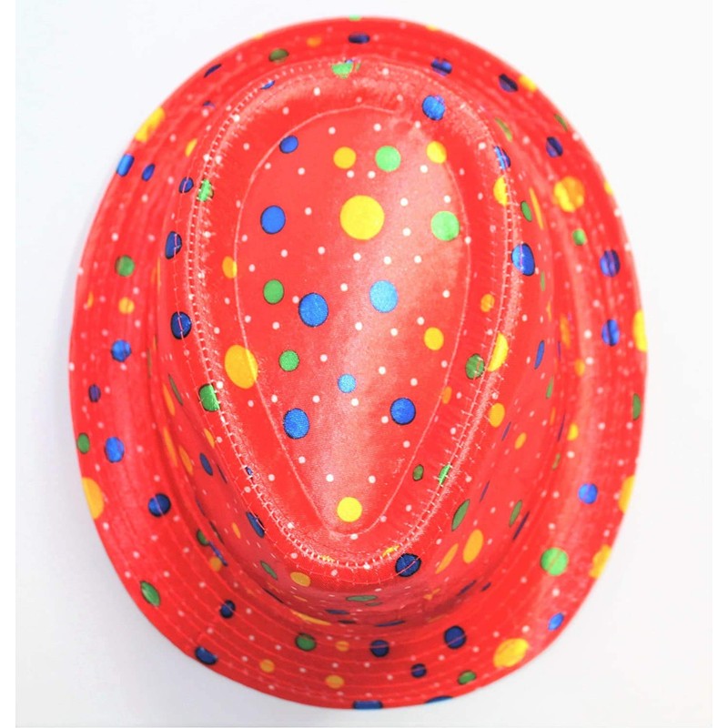 KarnevalsTeufel Trilby Party Hat Disco Hat Summer Hat Red with