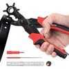 Revolving Punch Plier Kit, XOOL Leather Hole Punch Set for