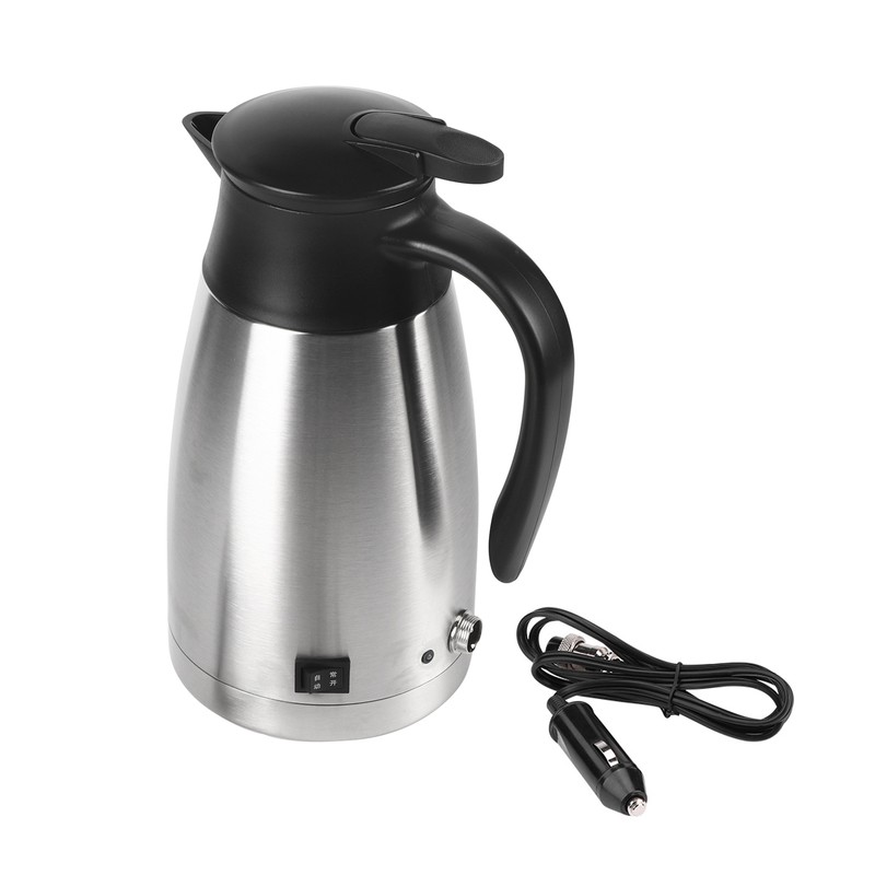 1000ML 12V/24V Stainless Steel Electric in car Kettle Travel Thermoses