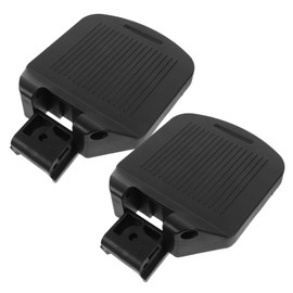 Minkissy 2pcs Adjustable Wheelchair Footrests Leg Rest Pedals for Wheelchairs Easy Installation Compatible Models Pa Material Enhanced Weight Bearing Capacity