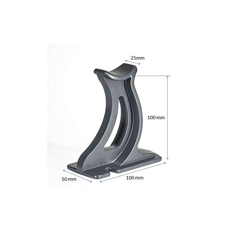 Valdern" Pair of Grey Anthracite Universal Traditional Column Radiator Support