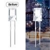 180 Pcs LED 3mm 3V 0.06W String Lights Replacement Bulbs