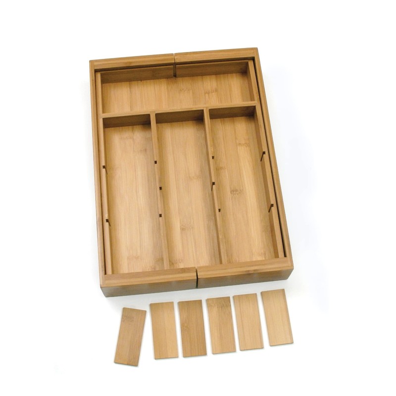 Lipper International 8882 Bamboo Wood Expandable to 18-3/4" Flatware Drawer