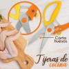 J.H. Company Tijeras De Cocina Curva Corta Carne Hueso Ergonomica