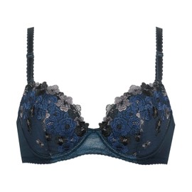 Wing/Wacoal KB2060 Women's Natural Push-Up Bra, US Size AA-DDD Cup (JP Size AA-G), Plump and Natural Roundness Enhancement, Cotton Blend on the Skin Side of the Cup, Wired, Small to Large Sizes, OB