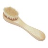 UNIVERSOENLNE.COM 2 Cepillos Faciales Exfoliantes Con Mango De Madera Hechos