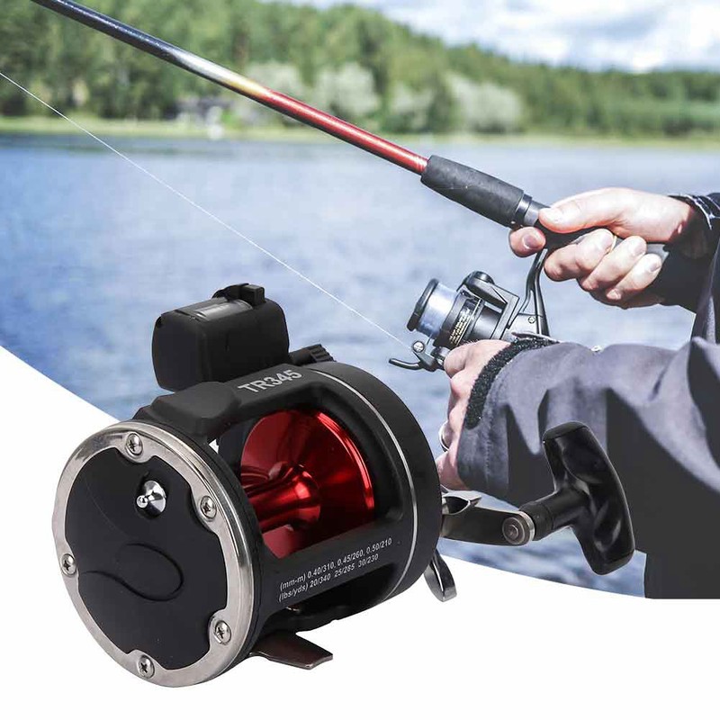 Trolling Reels Equipped With Line Counter Black Trolling Saltwater Offshore