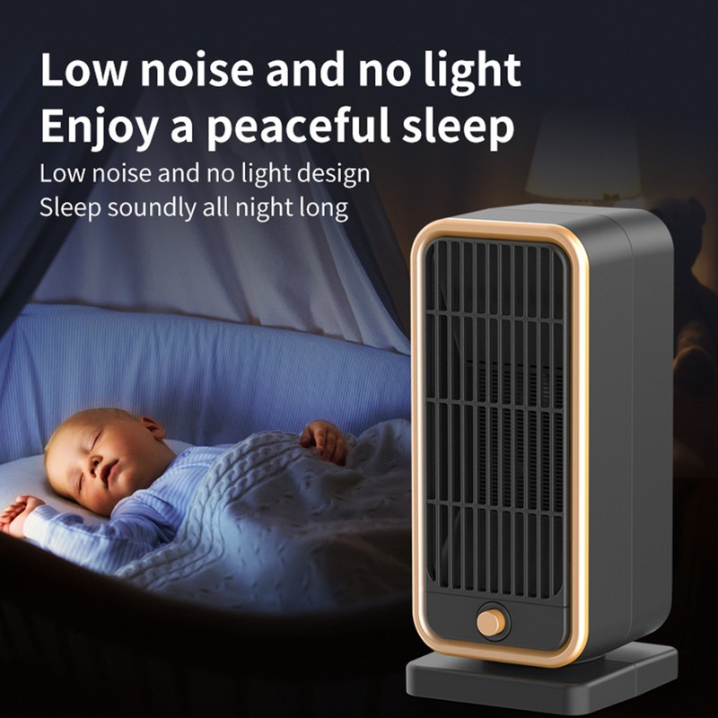 Space Heater 500W PTC Ceramic Low Noise Fast Heating Portable