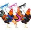 Chicken Harness with Lead, 3 Pieces Chicken Harness, Adjustable, Breathable,