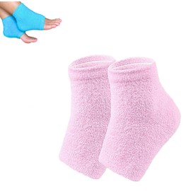 PANYIXUAN Nuwelo's Hydra Fersensocken, Feuchtigkeitsspendende Fersensocken für rissige Fersenbehandlung﻿ (Rosa)