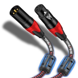 TIMEYES XLR Patch Audio Cords 2M - 3-Pin XLR Male to XLR Female Microphone Mike Cables - XLR to XLR Balanced Snake Cord - 6'' XLR Speaker Cable for Mixing Boards Stage & Live Sound Amplifier