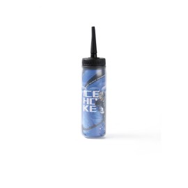 CLA JLT Botellas de agua Squeeze de 20 onzas para hockey, lacrosse, fútbol, boxeo, con casco deportivo con pajita larga, ciclismo, gimnasio (azul)