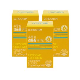 Dr. Rootem Water-Soluble Liposomal Curcumin Liposomal Turmeric Powder 3 Boxes / 닥터루템 수용성 리포좀 커큐민 리포조말 강황 분말 3박스