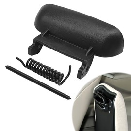 NOTISH Black Plastic Center Console Latch,Armrest Cover Lid LatchReplacement,Armrest Cover Lid Lock with Mounting Rod and Spring,Replace 83451-SNA-A01ZA,Compatible with Honda Civic 2006-2011