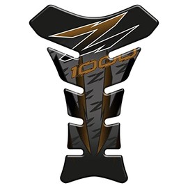 Tankpad 3D Effect Resin Compatible with Kawasaki Z1000 (Gold)