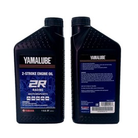 YAMAHA Original OEM Yamalube LUB-2STRK-R1-12 Racing 2R 2 Stroke Engine Oil Yamalube OEM - 2 Quarts