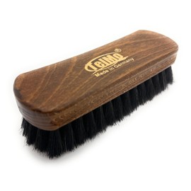 Shine Brush Made of Real Horsehair Black Polishing Brush 150 x 50 x 17 mm