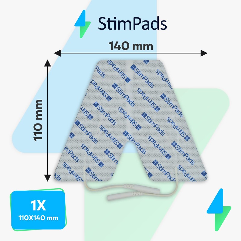 StimPads Neck electrode, 1 piece with double 2 mm pin