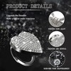 TOMALL Bling Car Engine Start Button Cover Diamond Interior Crystal