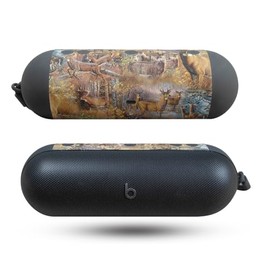 Glossy Glitter Speaker Skin Compatible with Beats Pill (2024) - Deer Pattern - Premium 3M Vinyl Protective Wrap Decal Cover - Easy to Apply | Crafted in The USA by MightySkins