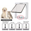 CEESC Extra Large Cat Door (Outer Size 11"x9.8"), Weatherproof, White,