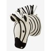 VERTBAUDET Zebra Head Wall Decoration Plush White/Black One Size