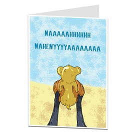 Funny New Baby Card Congratulations Boy Girl New Born Cool Quirky Design Blank Inside To Add Your Own Personal Greetings