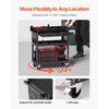 VEVOR 4-Tier Tool Cart with Wheels, 350 lbs Load Capacity,