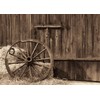 BELECO 7x5ft Fabric Cowboys Photo Backdrop Barn Door Old Barn