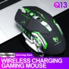 Thunder Wolf Q13 Charging Mute Wireless Mouse Gaming Business Luminous