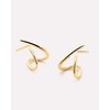 MUMREUES Gold Earrings for Women Trendy 14K Gold Plated Stud