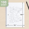 ONAVIA 1 Subject Spiral Notebook College Ruled 5 Pack, 140