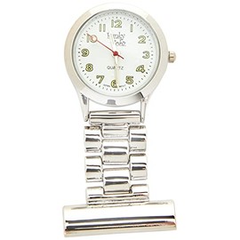 Essential Fob Watch For Nurse, Midwife and Other Professionals (Silver)