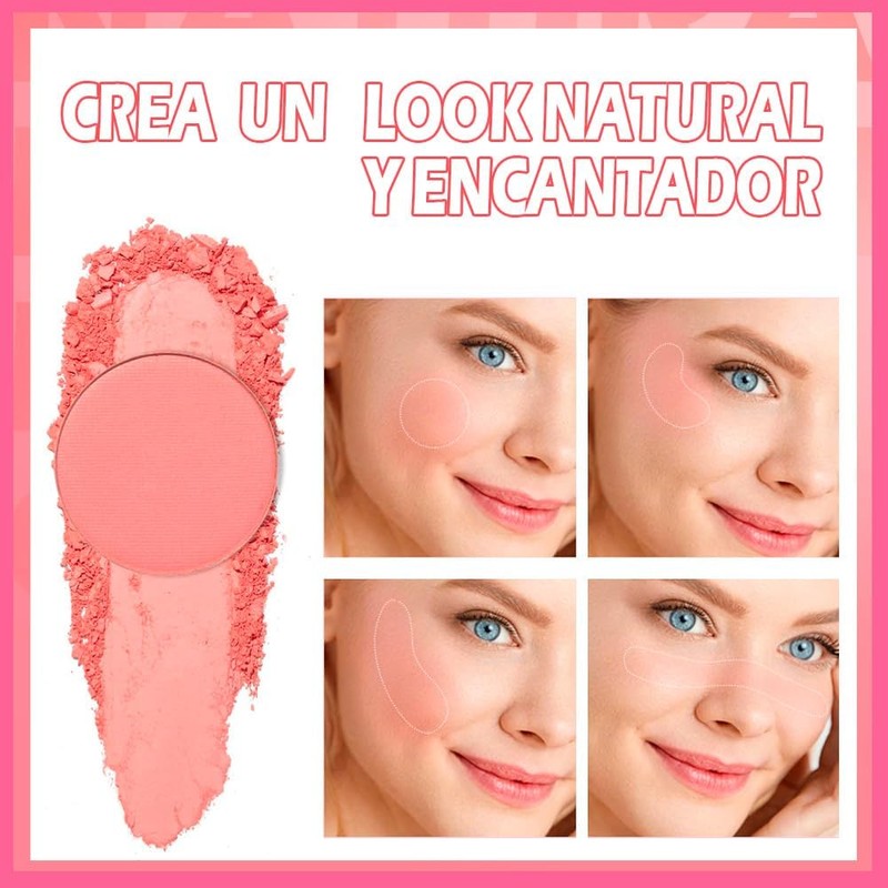 SANIYE Pure Mineral Rubor en Polvo Compacto Textura Ultrafina Color