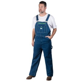 Walls Liberty Relaxed Washed Denim Bib Overalls 34X28
