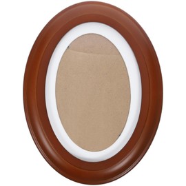 HOLIDYOYO Oval Wooden Picture Frame for Hanging on the Wall Decorative Picture Frame for Home Office 17 8 cm