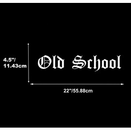 XTRAYXRAY Old School Windshield Banner Sticker Car Decal Window Bumper Decal Sticker Suitable for Cars, Trucks