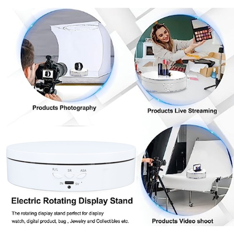 Electric Rotating Turntable 2 in 1 Smart Remote Control Jewelry