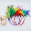 Lumadecor Retro Flapper Feather Headbands Mardi Gras Prom Dancer Headpiece