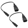 IEC320 C14 Male to IEC320 C7 Female Power Adapter Cable