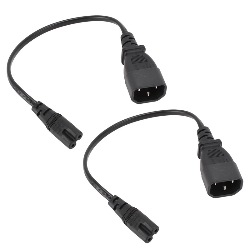 IEC320 C14 Male to IEC320 C7 Female Power Adapter Cable