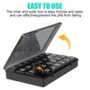 Eyeleaf Monthly Pill Box Organiser,4 Week 28 Day Large Pill