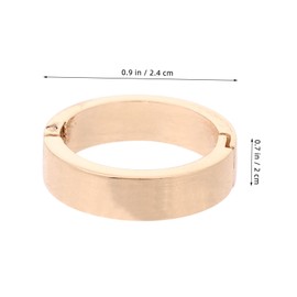 Operitacx 10pcs Desk Calendar Binding Circle Index Clips Binder Circle Rings Ring Clips for Index Cards Flash Card Rings Loose Leaf Binder Rings Binder Rings Bulk Circle Clips Zinc Alloy
