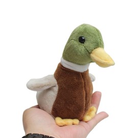 Whrigud Whrigud Cute Mallard Duck Plush Stuffed Animal Pillow Toys Lifelike Green Duck Stuffed Animal Plush Plushie Toy Soft Plush Doll for Birthday Kids Gifts Home Decor 5.5'