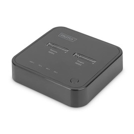 DIGITUS Dual M.2 NVMe SSD Docking Station - USB Type-C 3.1 - M.2 Module Type 22110, 2280, 2260, 2242 - M/B+M-Key - Offline Cloning Function - 10Gbps - Up to 4TB - Black