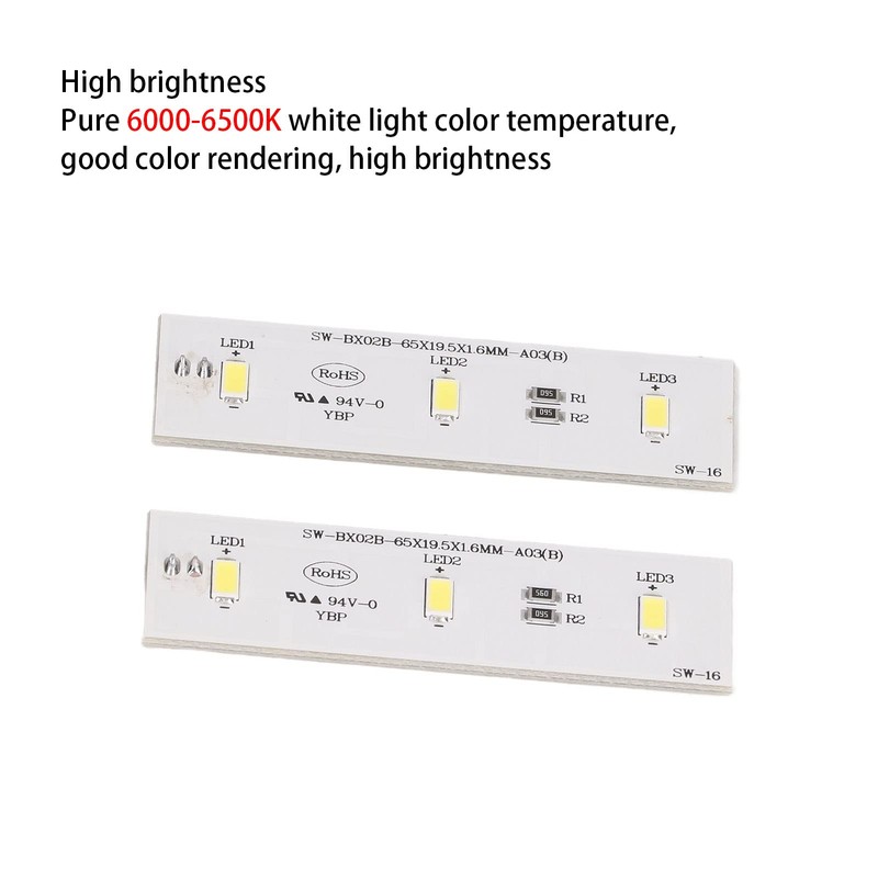 Spacnana Pack of 2 Replacement Refrigerators LED Light Bar Freezer