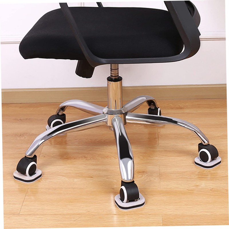 SHINEOFI 5pcs Chair Wheel Retainer Office Chair Stoppers Felt Pads